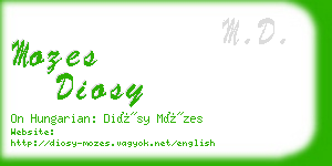 mozes diosy business card